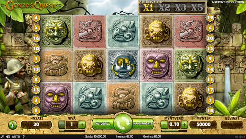 Bli med Betsson, gjør et innskudd og få 40 gratis spinn på Gonzo's Quest!